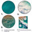 Photographie aérienne de vagues turquoise se brisant - reproduction-639366296-639366297