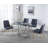 Glass Top Metal Base Dining Table-1735962147
