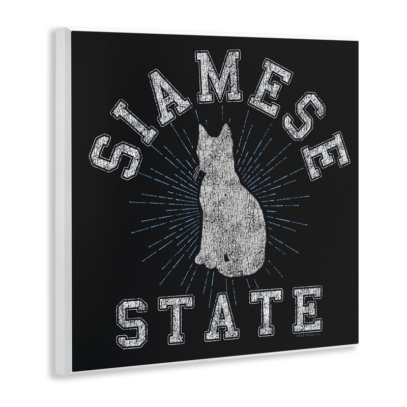 Siamese Cat State Wall Plaque Art by Spirit Animals/Life Is High