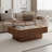 Solid Wood Veneered Modern Coffee Table-653001363