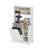 Baker's Rack with Trash Can Bin Cabinet and Charge Station-1113160944