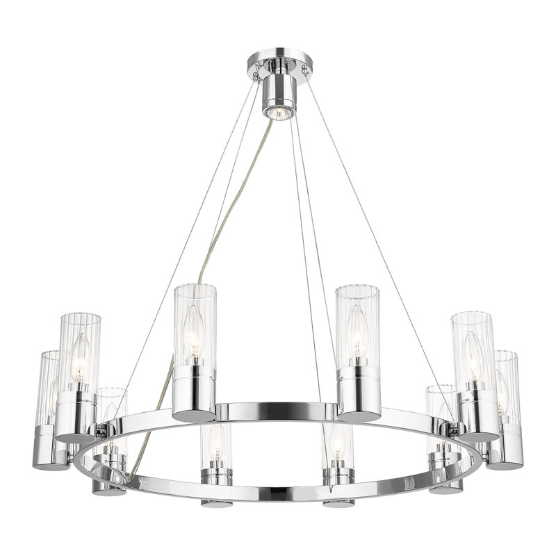 Mini-lustre 10 lumières Midtown, Chrome poli