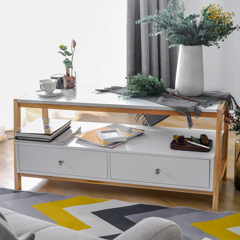 Huerta Four Leg Coffee Table with Storage