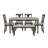 Io 6-Piece Two-Tone Wood and Upholstered Dining Set -697424868