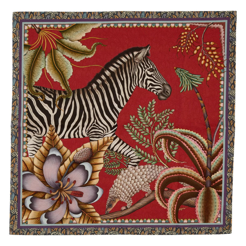 Napkins - Thanda Stripe, Royal Red