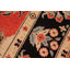 Tapis décoratif en laine noué à la main de conception unique Kafkaz Peshawar rouge/noir/beige 9 pi x 11 pi 10 po Bahattin 1900