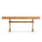 Solid Wood Rectangular Dining Table – I-Shaped Industrial Legs & Wood Veneer Top