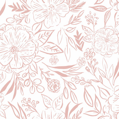 Peel & Stick Floral Roll