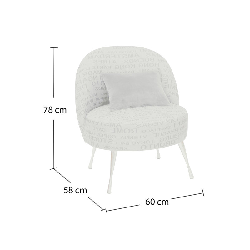 Loft Upholstered Accent Chair, Red