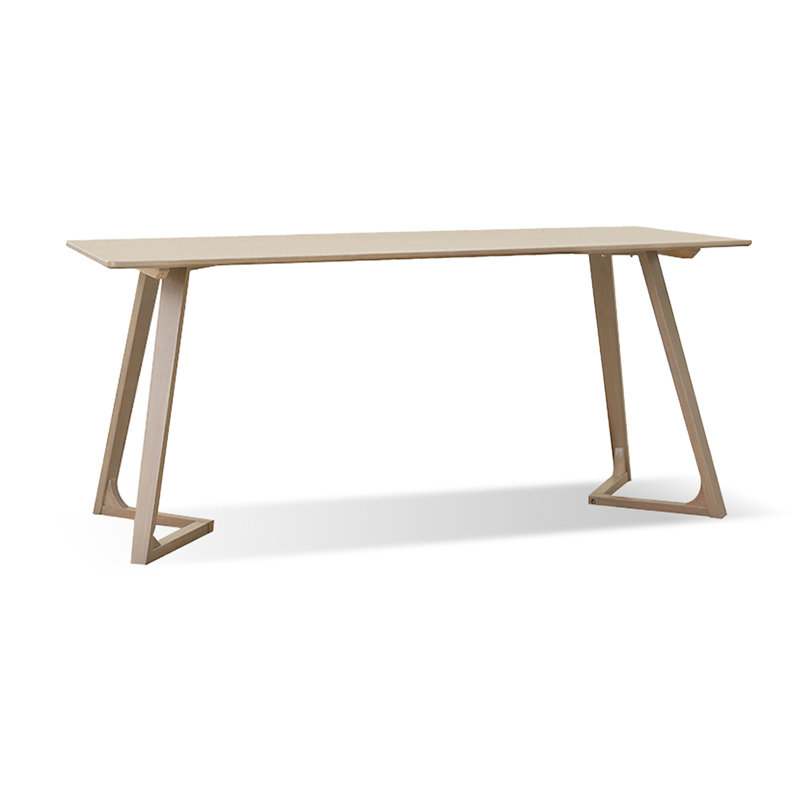 Gray Rectangular Solid Wood Dining Table, 29.53"H x 70.87"L x 31.5"W