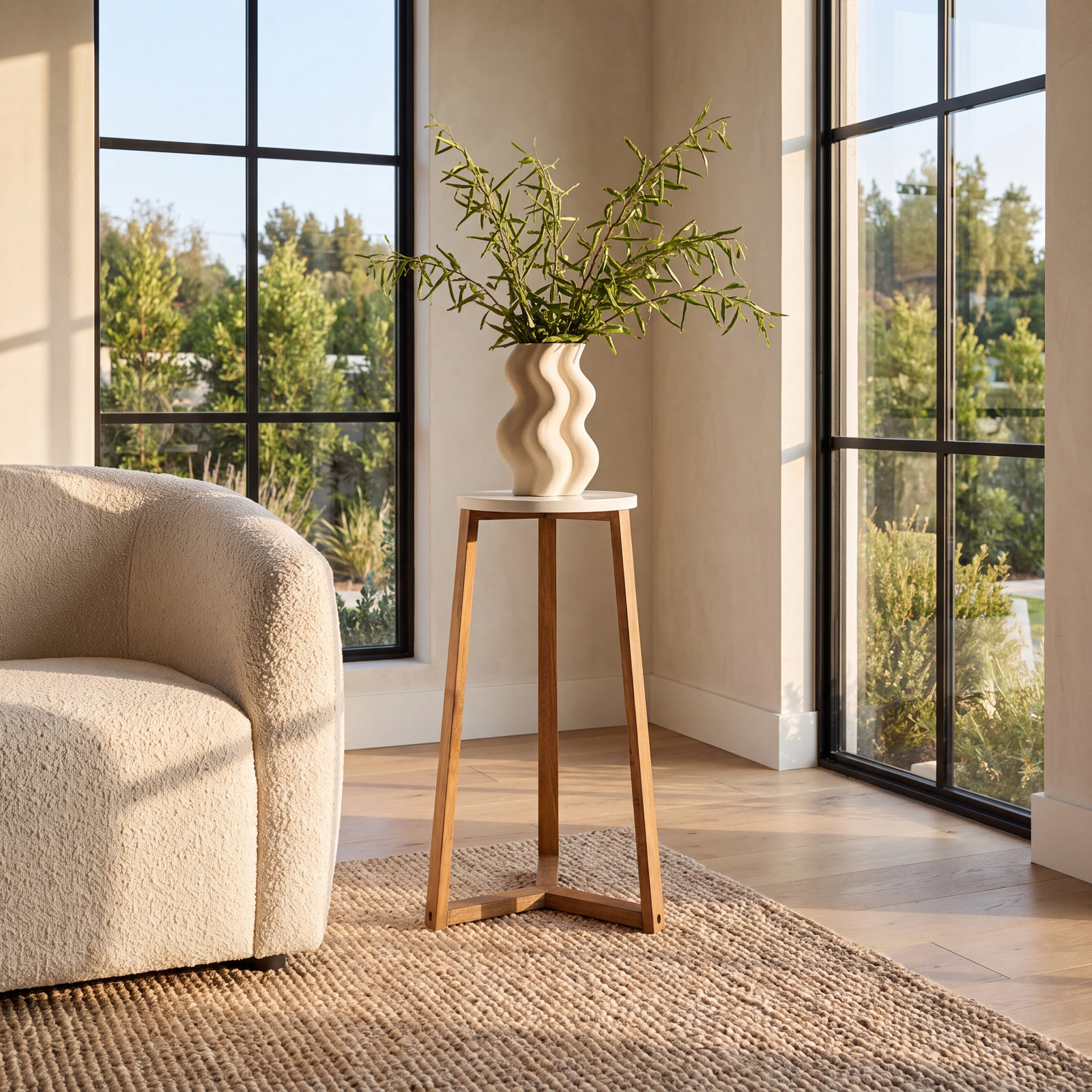 Toh Solid Wood Plant Stand