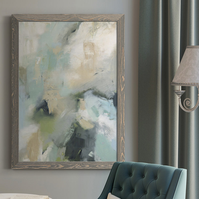 «Norwell Through It All», peinture sur toile encadrée, H 43,5 po x l 31,5 po x P 1 po, gris