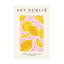 Art sur toile, feuilles roses et citrons à la bolognaise Incado-105644621