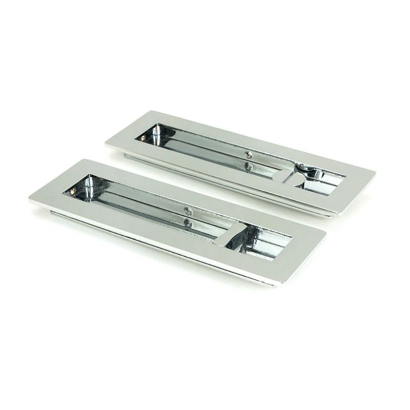 Door accessory, 17.5cm H x 6cm W x 1.3cm D, Polished Chrome