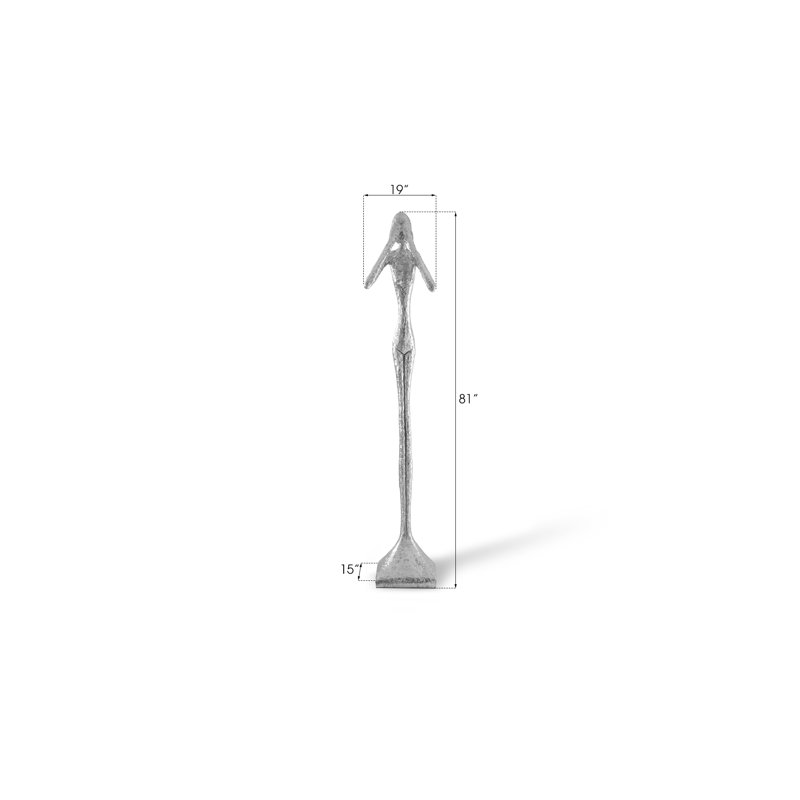 Figures See No Evil Large Skinny Silver Statue