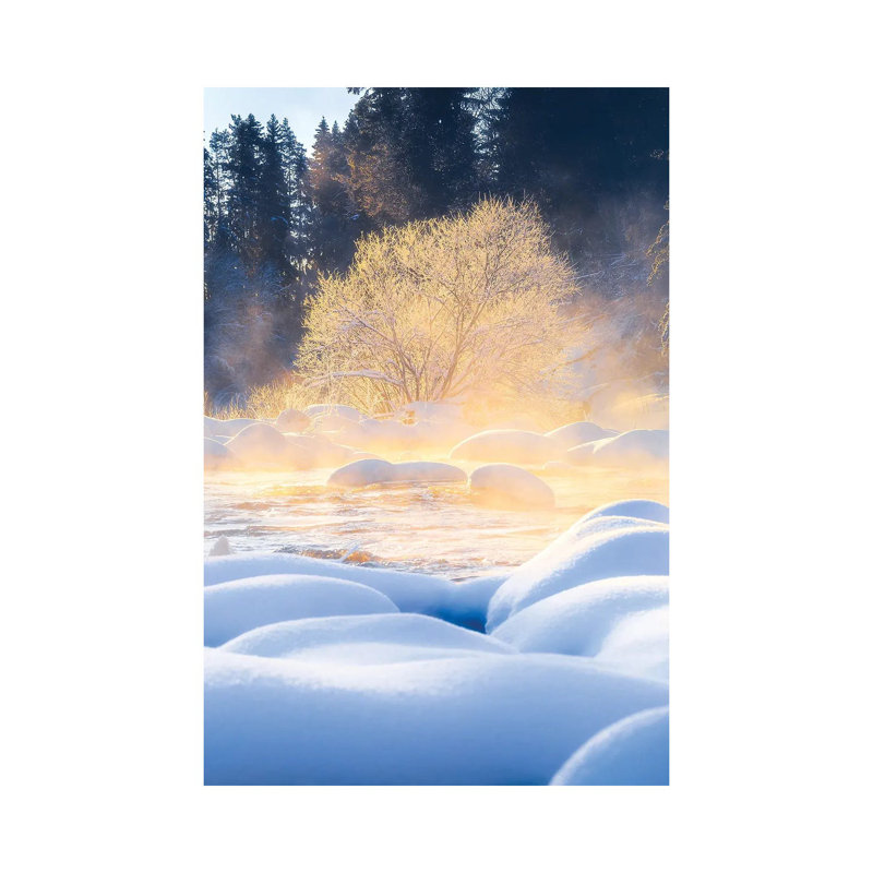 Fire And Ice by Lauri Lohi - Wrapped Canvas Print, 20.32 cm H x 30.48 cm W