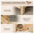 2-Tier Wooden Hamster Cage with Glass Front, Seesaw, Hut and Running Wheel - Natural Wood Finish