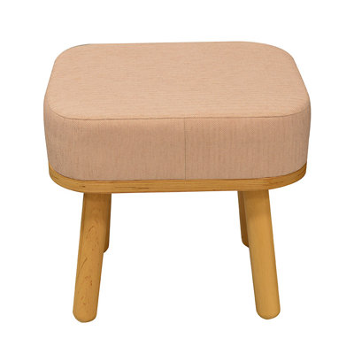 Solid + Manufactured Wood Accent Stool