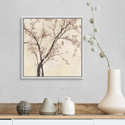 «Neutral Blossoms on Cream II», reproduction d'impression sur toile