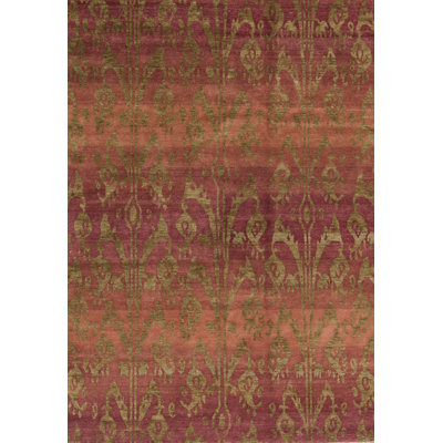 Hand-Knotted High-Quality Red Area Rug