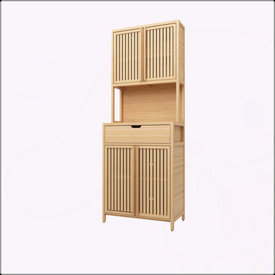Charming Bamboo High-Capacity Storage Cabinet for Various Rooms