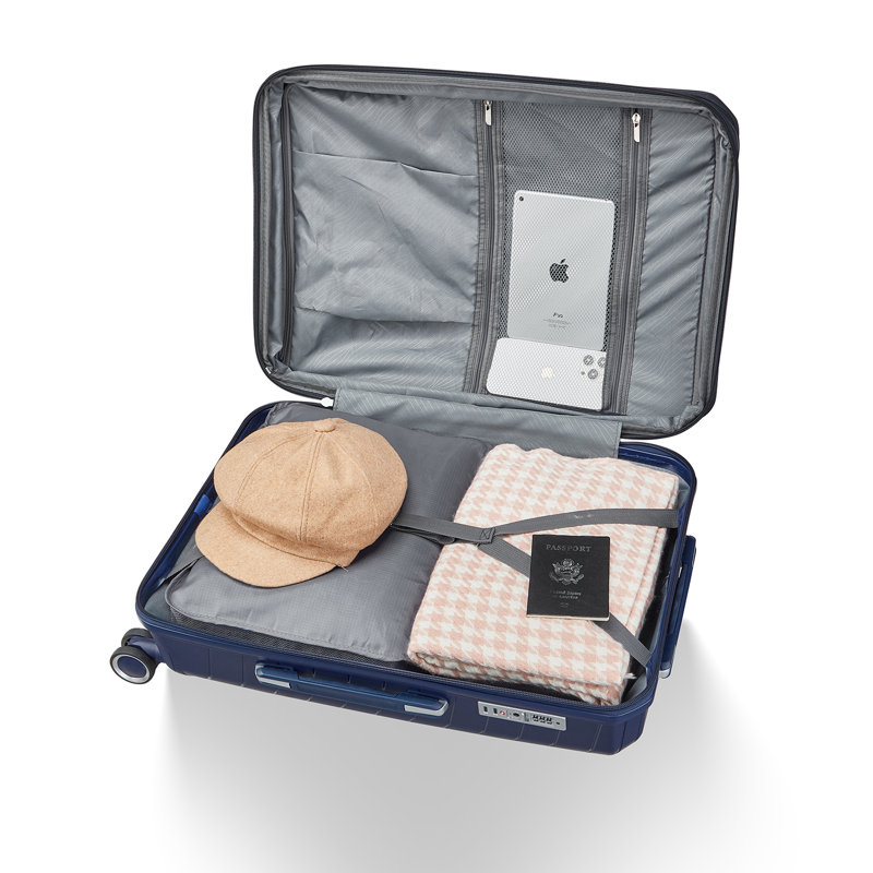 Ensembles de valises 4 pièces (14/20/24/28), valise légère extensible avec 4 roues pivotantes doubles à 360 degrés pour matériaux de transport