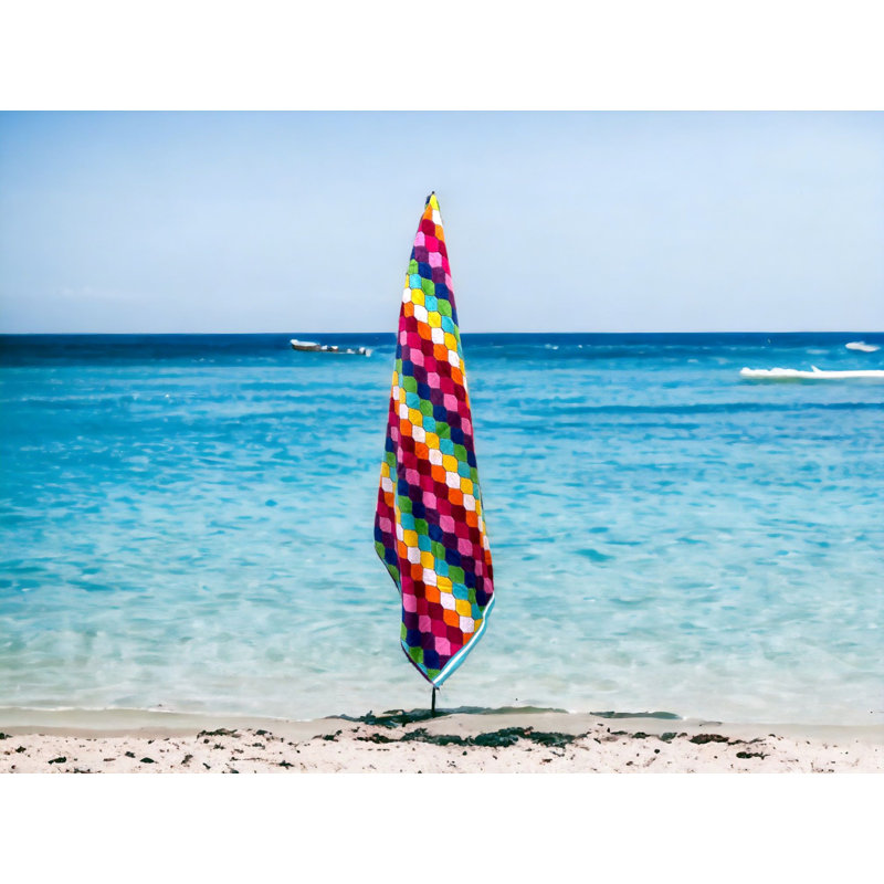 Luxury Diamond Soft, Absorbent Beach Towel , Multi