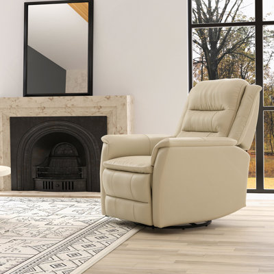 Fauteuil inclinable et pivotant avec repose-pieds manuel pour un confort ultime et une détente flexible dans tout espace de vie
