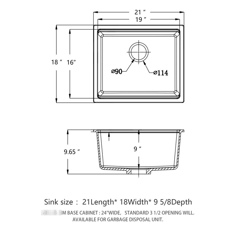 White 21X18" Granite Composite Quartz Workstation Sink For Kitchen, Undermount Style, Smooth And , Dirt - , Quiet Use, Package With Rack, Strainers, Grid, Board Installation Guide Kitchen Sink, High