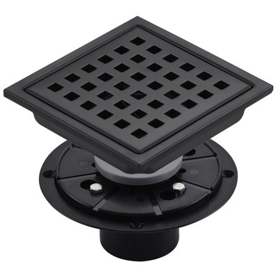 4.33'' Square Grid Shower Drain With Flange
