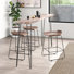 Gordonsville 3 - Person Solid Wood Top Four Leg Dining Set