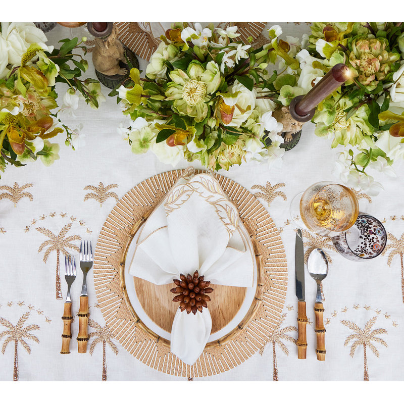 Dreamweaver Placemat, Natural/White