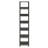 74.8" H x 13.39" W Wooden and Metal Stainless Steel Etagere Bookcase-196204864-196204868