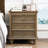 Farmhouse Nightstands with 4 Drawer, Wood Storage End Table with Hidden Pull-Out Shelf, Large Side Table with 4 Solid Wood Feet and Metal Handle, Easy Assembly, Light Brown-665701552-665701556