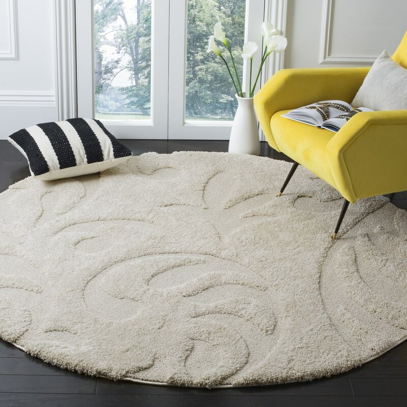 Charlton Home® Diederich Cream Area Rug & Reviews | Wayfair