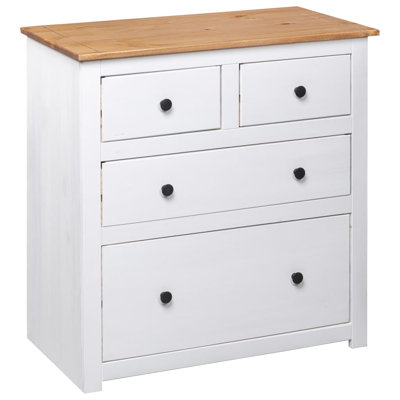 Sideboard Drawer Cupboard for Bedroom Storage Cabinet Pine Panama Range by Ebern Designs