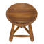 Tabouret d'appoint en bois massif bâlois