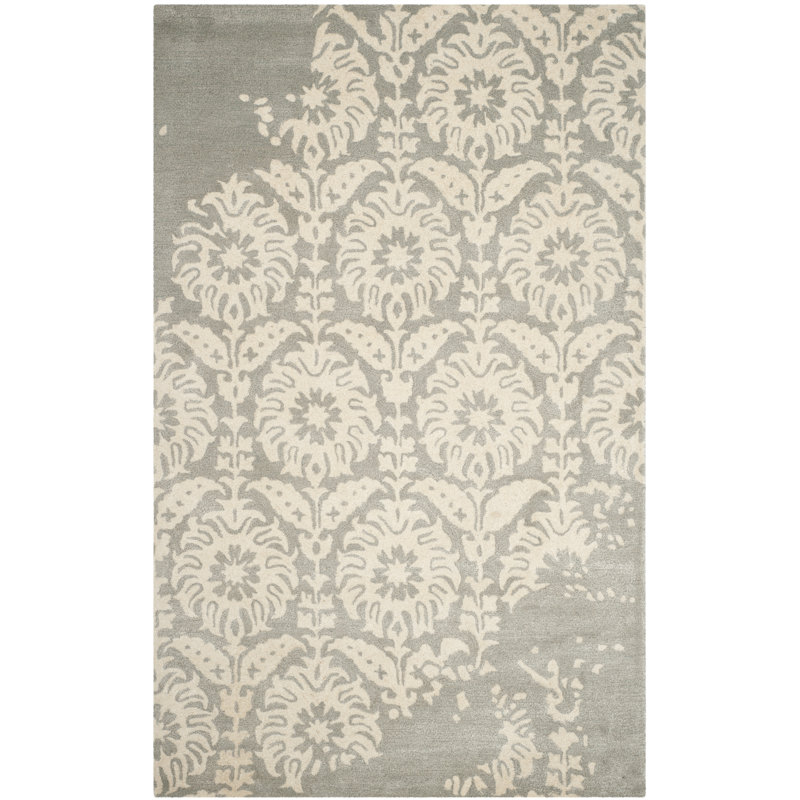 Rudra Hand Tufted Wool Geometric Rug, Rectangle 2'6" x 4'