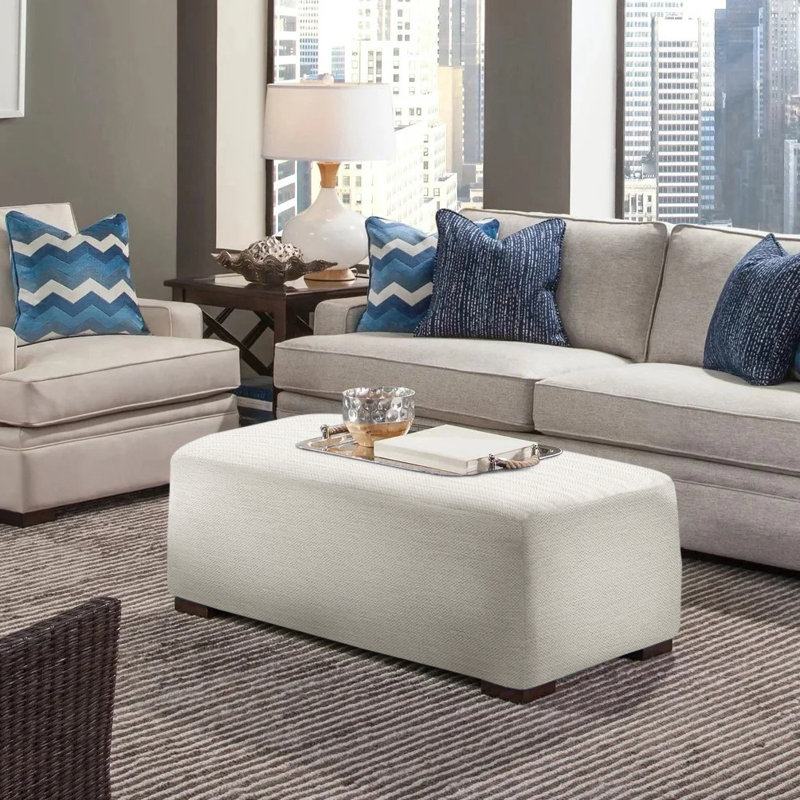 Campos Ottoman, Honey, Brown Geometric, 0456-33