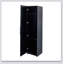 Armoire de rangement murale empilable, P 15,75 po x l 15,75 po x H 70,87 po, noire
