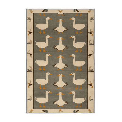  Tapis lavable oies de ferme