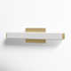 Erby Single Light Glass Aluminum Dimmable LED Flush Mounted Sconce