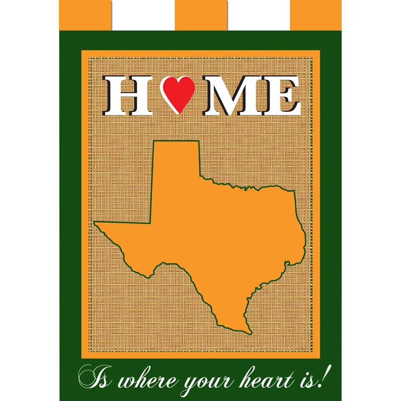 Ceiara Double Sided 18 in. H x 13 in. W Polyester Garden flag, Green/Gold