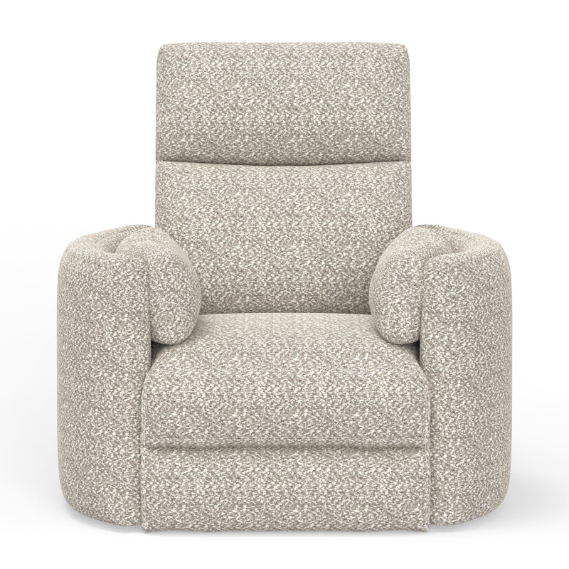 Fauteuil inclinable électrique avec port USB Bre Bre, Tatum River Rock Beige Boucle