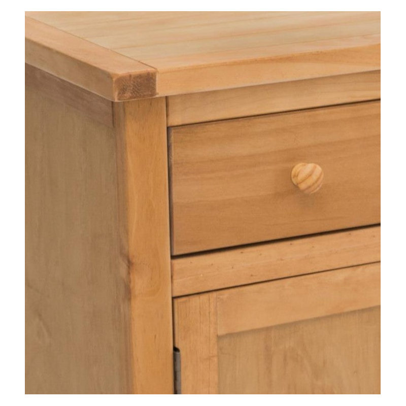 Solid Wood Sideboard (Long), Natural Waxed
