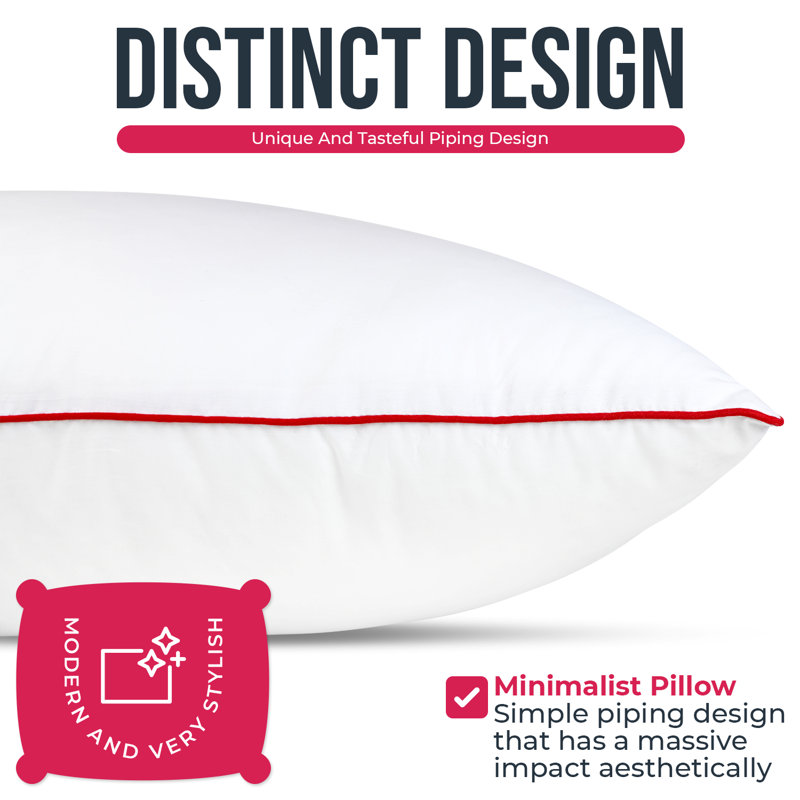 Oreiller de soutien en duvet synthétique moelleux, 20 po x 36 po