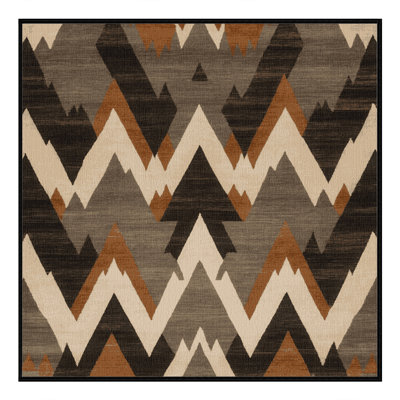 Machine Washable Persian Brown Area Rug