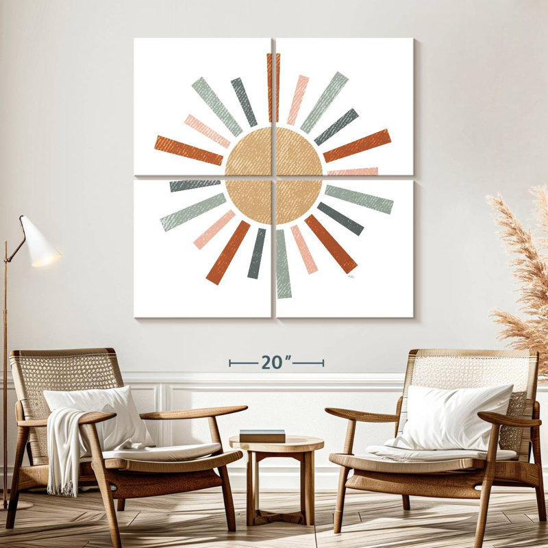 Oberle Rustic Rainbow Sun, 57" H x 57" W