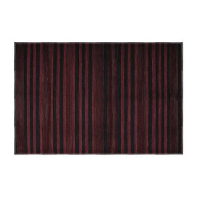 HorizontalStripes Black Indoor and Outdoor Area Rug