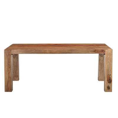  75" Brown Solid Wood Dining Table